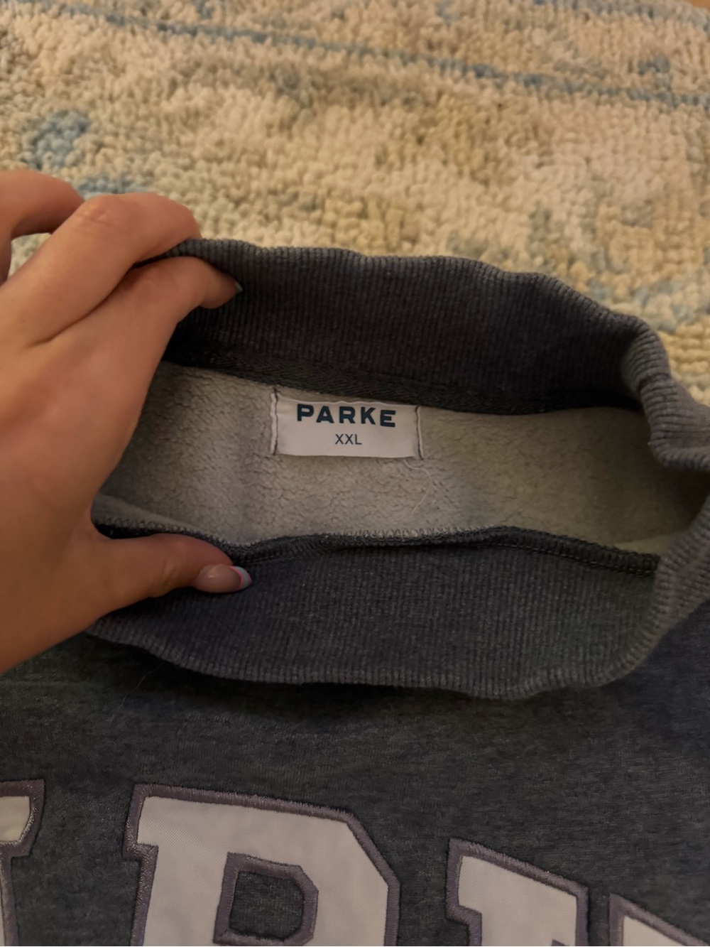 Parke Women's Dark Gray Crewneck Sweatshirt - Picture 2 of 2